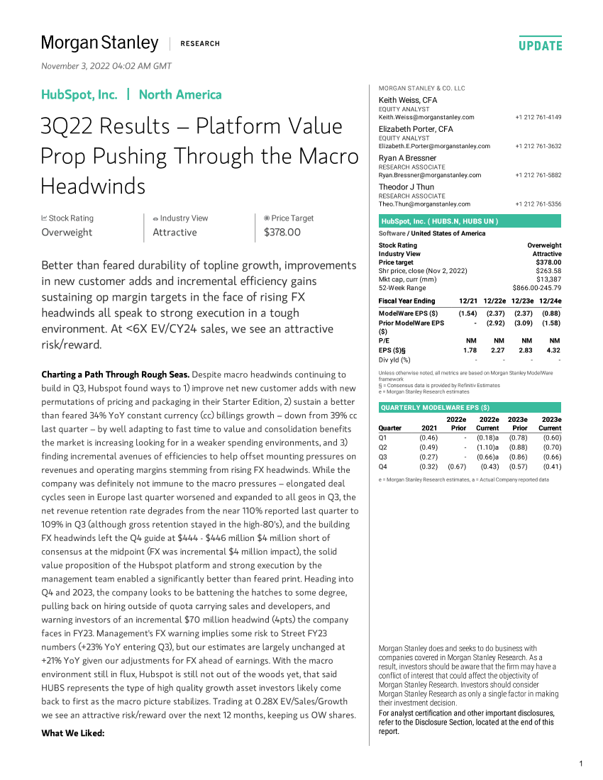 2022-11-03-HUBS.N-Morgan Stanley-HubSpot, Inc. 3Q22 Results – Platform Value Prop Pushing Th...-990500912022-11-03-HUBS.N-Morgan Stanley-HubSpot, Inc. 3Q22 Results – Platform Value Prop Pushing Th...-99050091_1.png